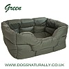 Green Rectangular Waterproof Dog Bed